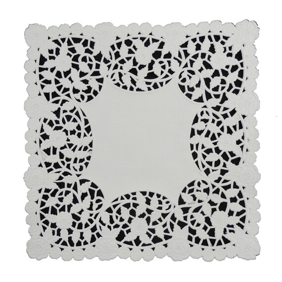 75 8 x 8 SQUARE Paper Lace Doilies Old Paper Cat by 