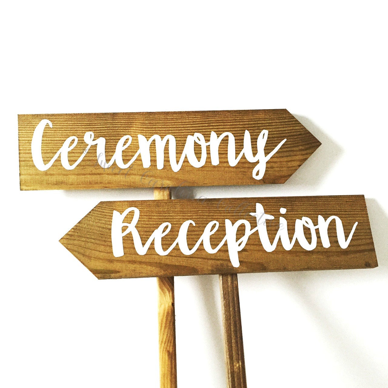 Ceremony and Reception Wooden Wedding Signs WS-207