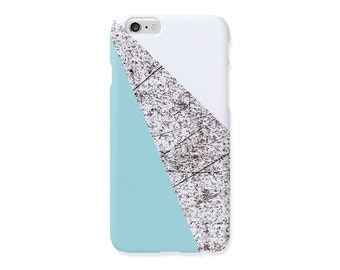iPhone 6s+ case - Baby Blue and White and Pencil pattern - iPhone 5 case, iPhone 7 Plus case, iPhone SE, non-glossy M21