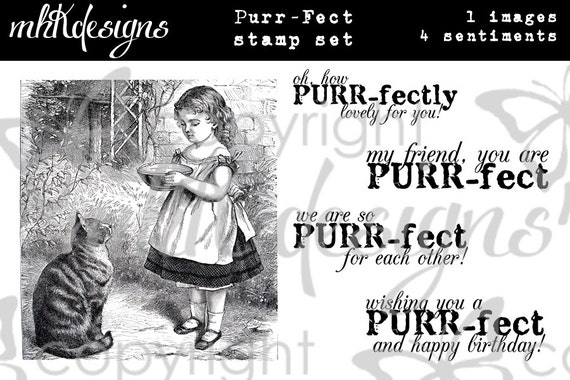 Purr-Fect Digital Stamp Set