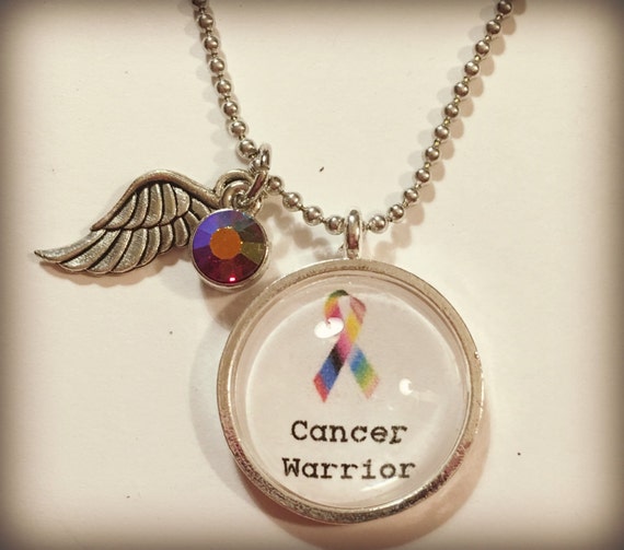 Items similar to Cancer Warrior Pendant Necklace on Etsy