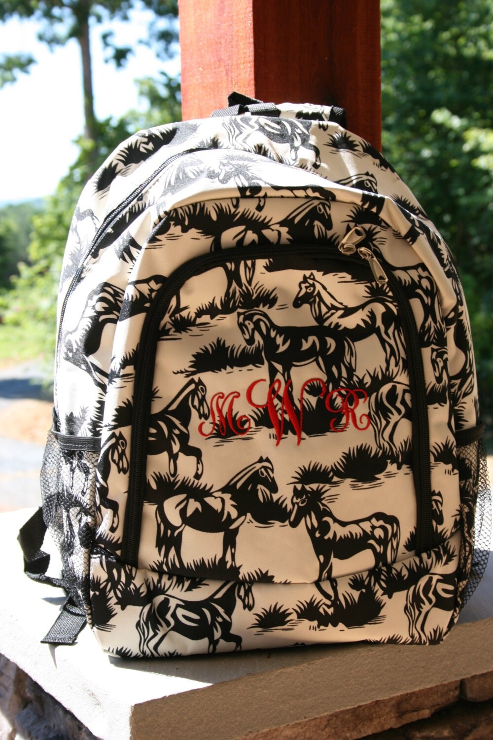 Custom Horse Backpack Girls Bookbag