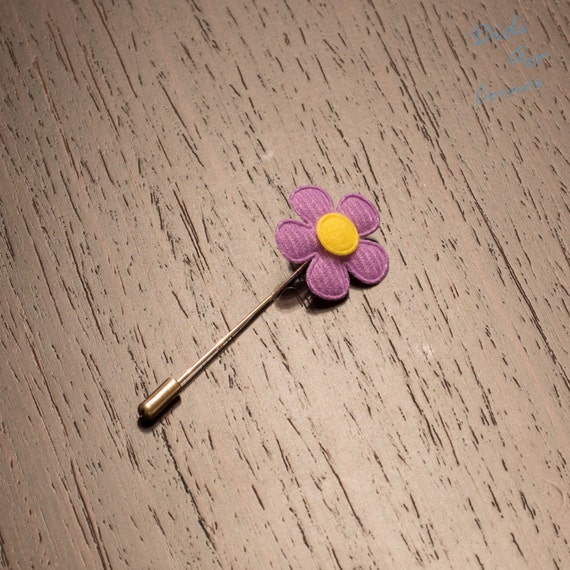 Purple Spring Flower Lapel Pin Small Flower Lapel Pin