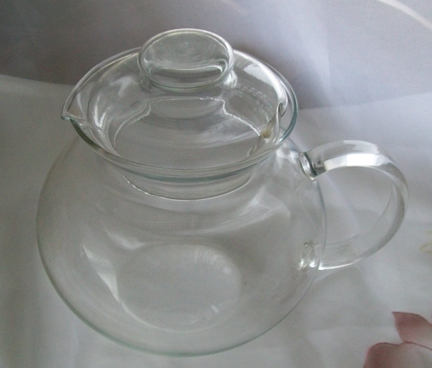 Retro teapot clear glass teapot coffee pot glass teapot