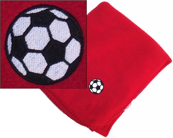 embroidered soccer bag