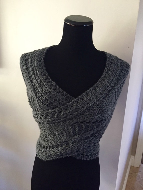 Horizontal multi way wrap in charcoal size small-Ready to ship