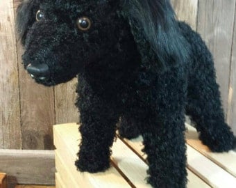 stuffed black poodle