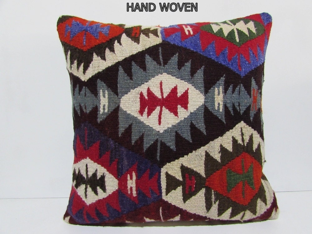 large kilim pillow 24x24 large kelim pillow by DECOLICKILIMPILLOWS