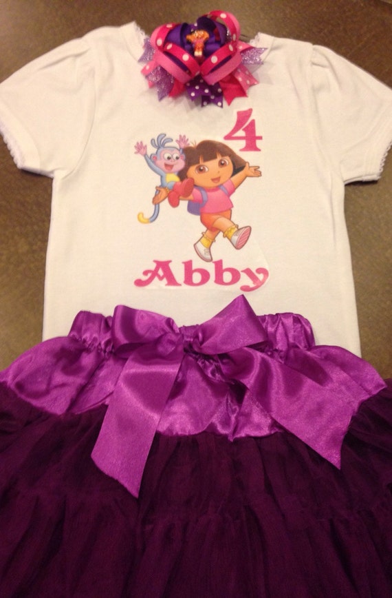 Items similar to Dora the explorer birthday outfit, dora birthday