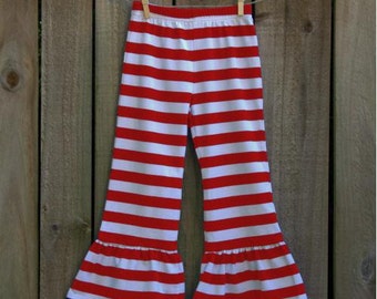 red ruffle pants