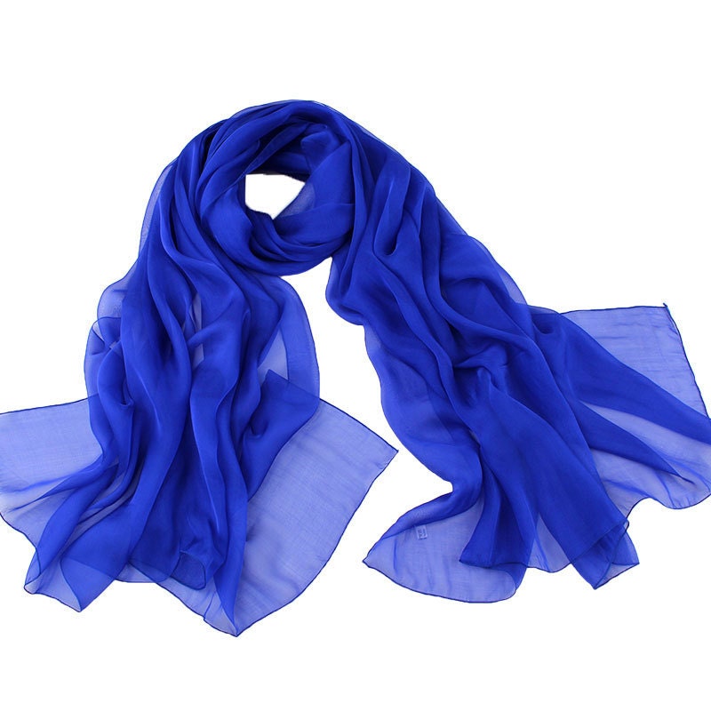 Royal Blue Chiffon Scarf Royal Blue Scarf Royal Blue