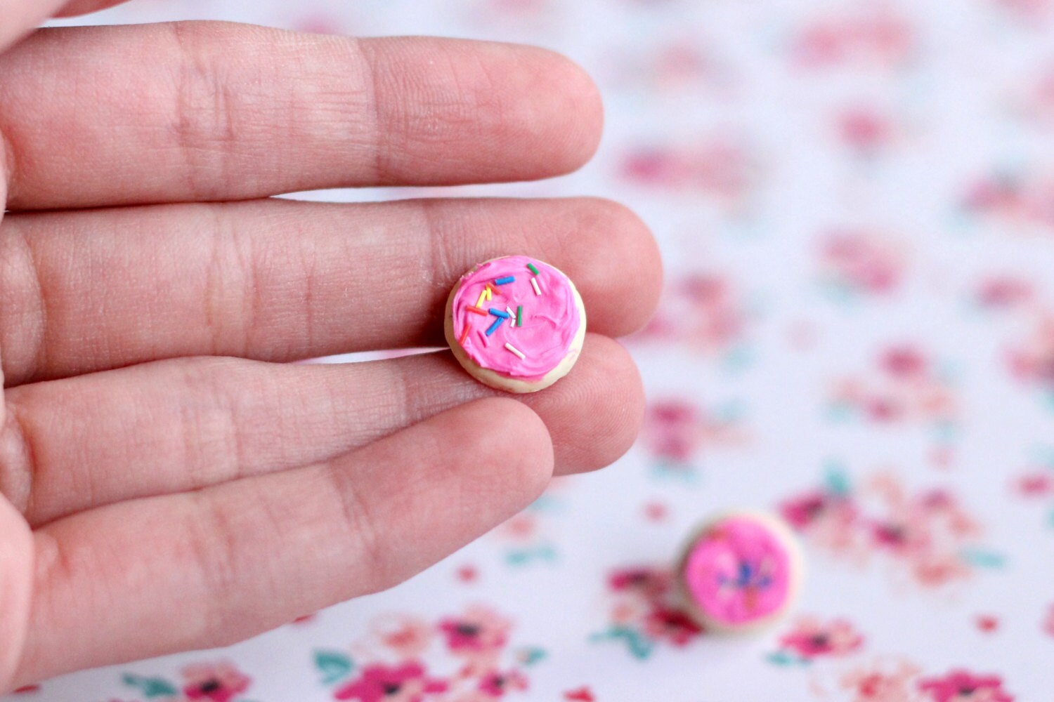 Frosted Sugar Cookie Earrings Polymer Clay Earrings