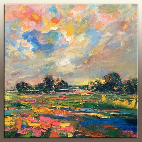 Abstract Oil Painting Original Art Canvas Painting Large