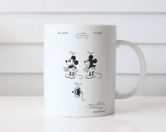 Mickey Mouse 1929 Patent Mug, Disney Mug, Vintage Mickey Mouse, Mickey Mouse Mug, PP0191