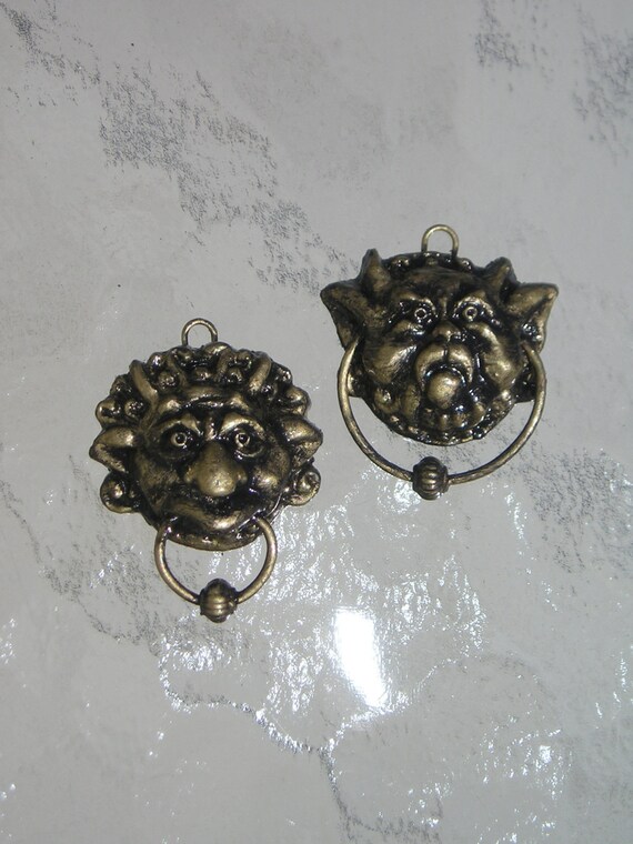 labyrinth door knocker earrings by AnimeGeer on Etsy