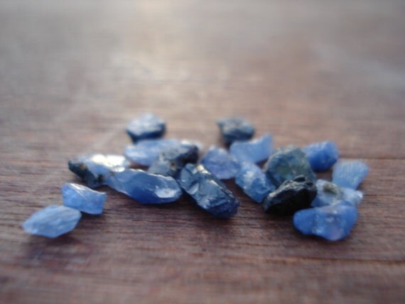 Blue Sapphires Rough Raw 18 Natural Rough Sapphires Raw