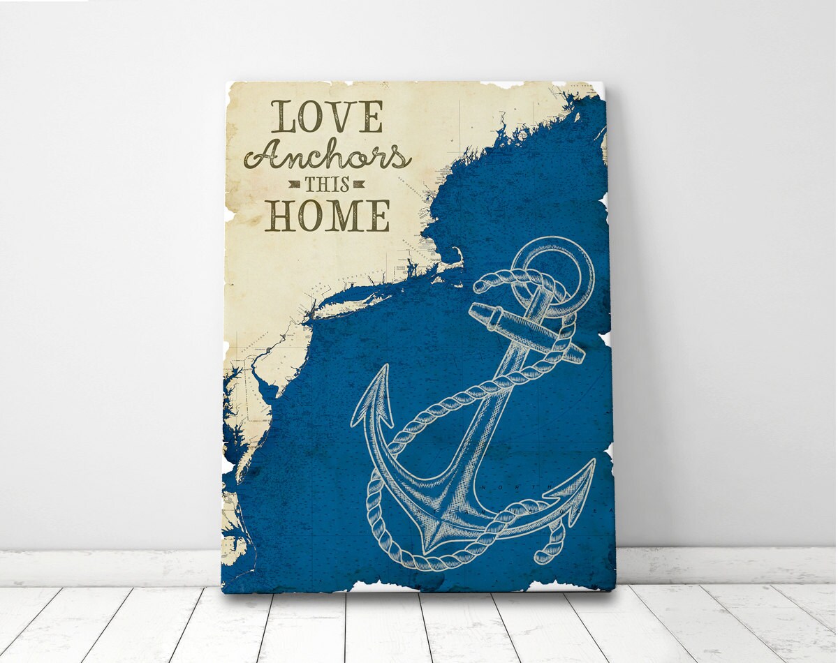 Nautical Canvas Art Nautical Canvas Decor Family Wall Art