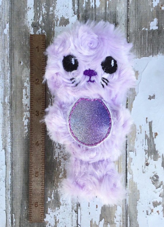 lavender stuffed dog