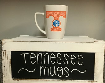 Tennessee Vols Volunteers Inspired Monogram Mug Power T