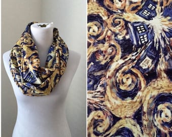 dr who scarf- exploding tardis now available in regular and infinity!