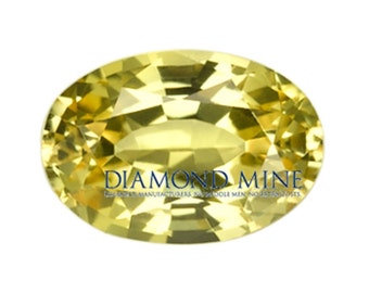 1.31 Carat Yellow Sapphire, Oval cut Sapphire, Loose Sapphire Gemstone, Yellow Gemstone, Non Heated Real Sapphire