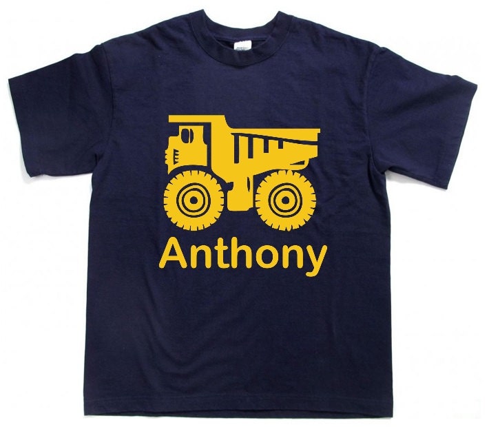 Personalized Dump Truck Construction Tee Shirt T Shirt 5897