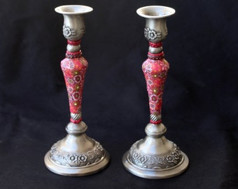 Bat Mitzvah gift Shabbat candlesticks, Modern Judaica, Candlestick holders , hostess gift candle holders, Rosh Hashana gift, Passover Gift