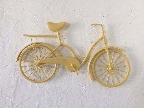 hanging bike on wall for decoration