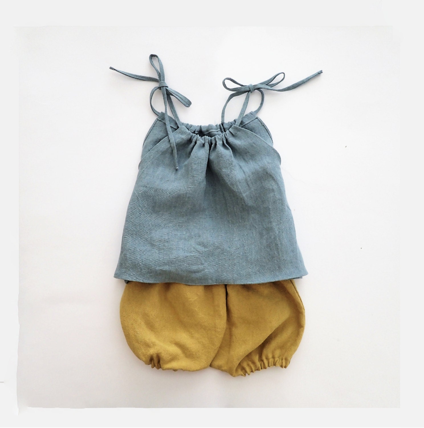 Eco Friendly Baby Linen Clothes Children Linen Outfit