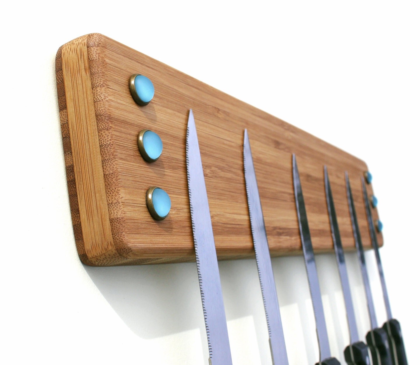 Knife Holder EcoFriendly Wall Mount with Blue
