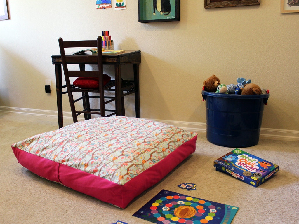 Kids Floor Pillow Floor Cushion Owl Decor Oversized