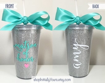Personalized Matron of Honor Tumbler, Will You Be My Matron of Honor, Matron of Honor Proposal, Matron of Honor Gift