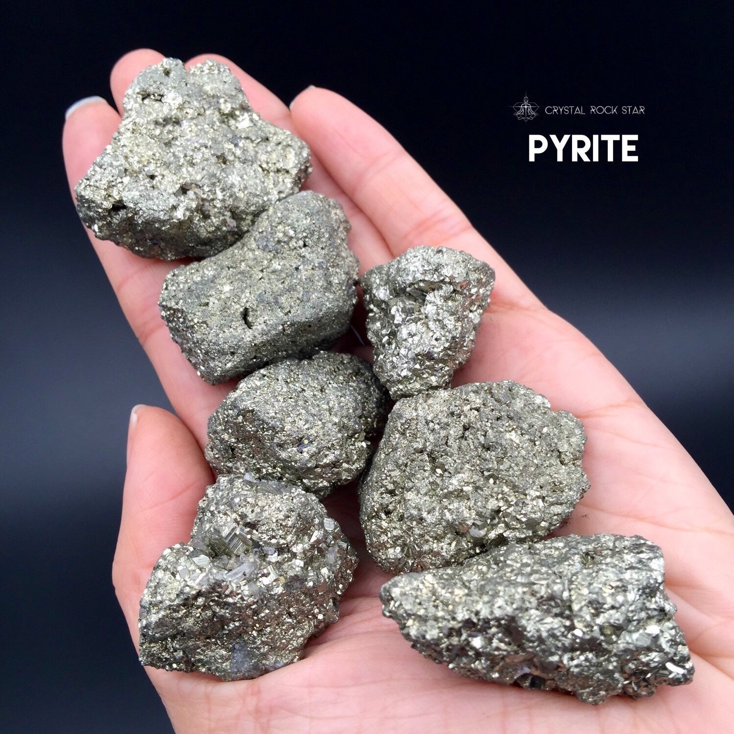 Pyrite Rough Chunks Raw Nugget Cluster Crystal Grid Crystals