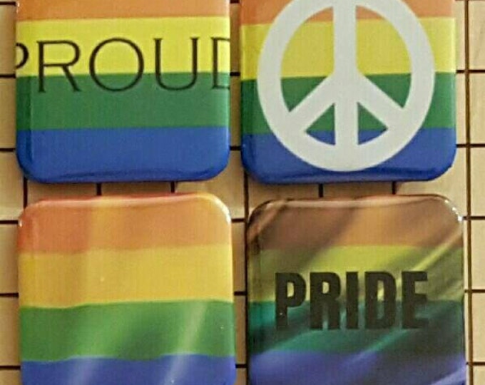 Gay Gifts, Fridge Magnets, Rainbow Art, LGBT, Photo Magnets, Magnets