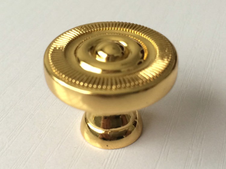 Gold Dresser Knob Pull Drawer Knobs Pulls Handles by ARoseRambling