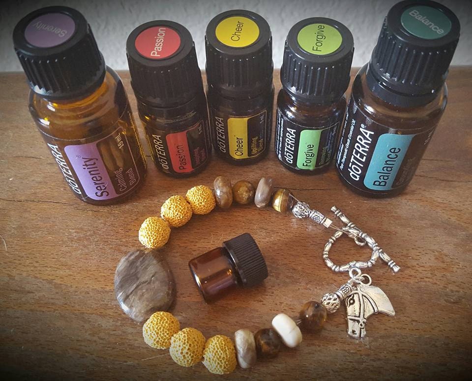 Doterra Essential Oil Diffuser bracelet Peanut Wood by BlingU
