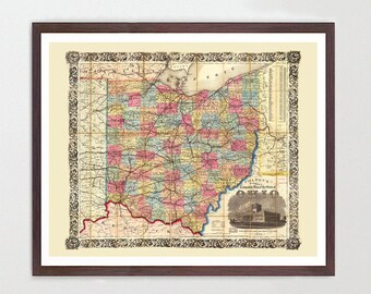 Ohio Wall Art ohio art | etsy Ohio Wall Art ohio art | etsy