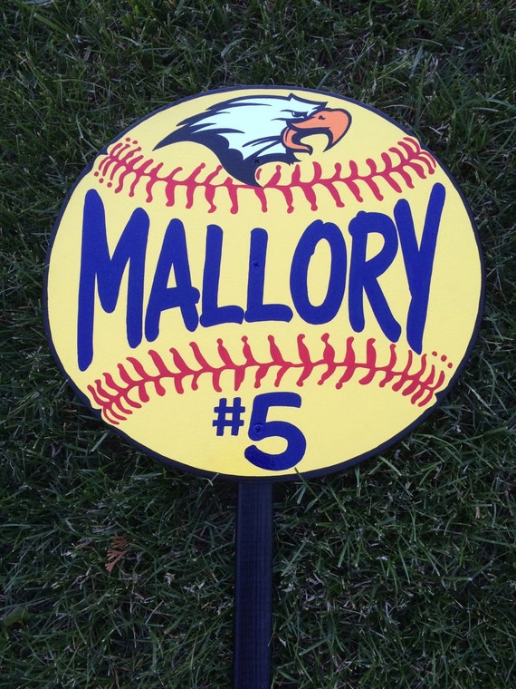 Softball / Baseball Sports Yard Signs 18 mounted on by DandRSigns