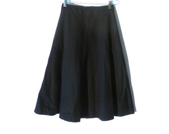 Vintage Finity 60s Black Wool Skirt
