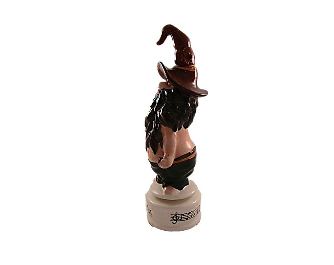 Vintage Hillbilly Musical Decanter - Rotating Whistling Tipsy Hillbilly with Brown Jug Decanter - How Dry I Am Hillbilly - Man Cave Decor