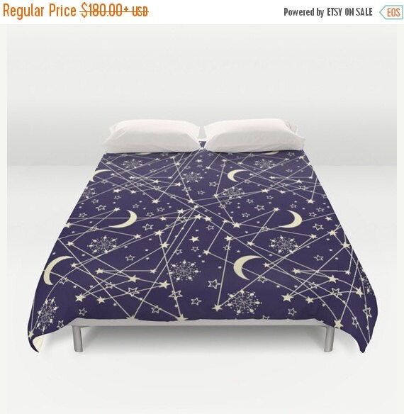 ON SALE 10 OFF Duvet Cover galaxy bedding blue galaxy by Famenxt
