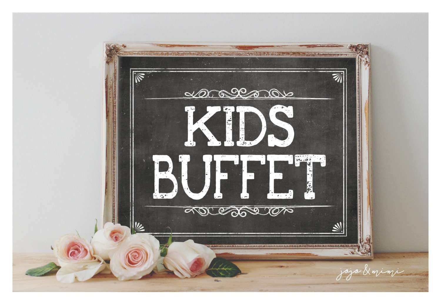 Instant 'KIDS BUFFET' Printable 8x10 11x14 Wedding or