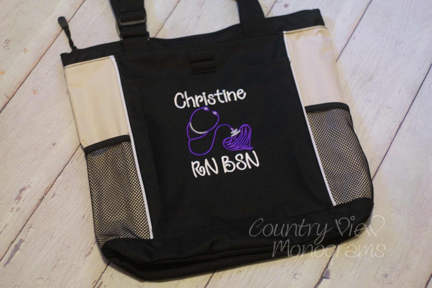 Personalized Nurse Tote BagNursing or Health Professions