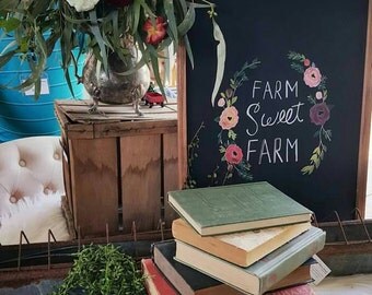 Farm Sweet Farm- Decorative Chalkboard/ Memo Board {HOME DECOR}