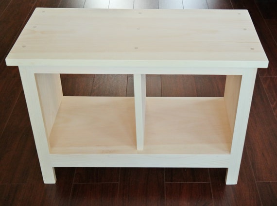 24 Inch Unfinished Entryway Bench Custom Furniture Shoe Cubby