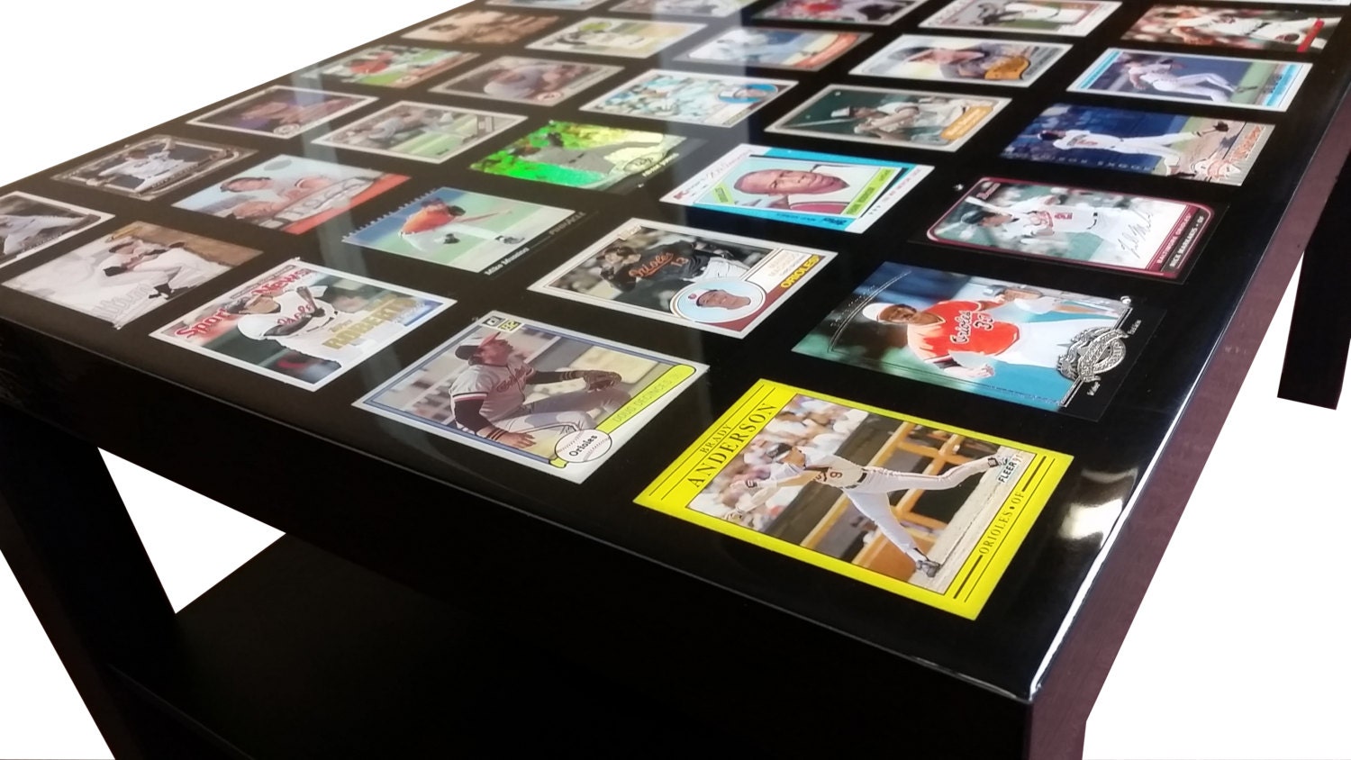 Custom Sports Card Display Coffee Table 2 End Tables by