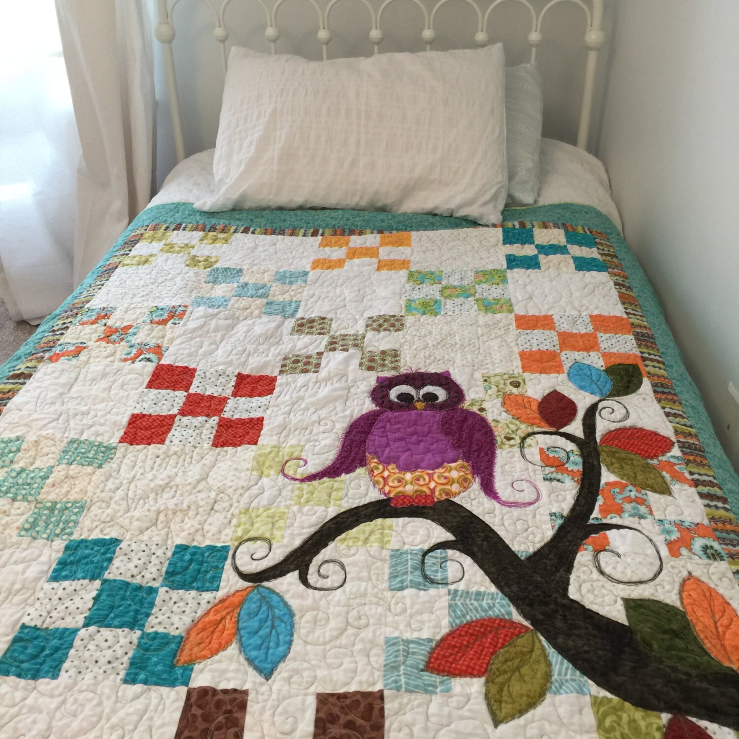 Baby Quilt Pattern PDF Owl Quilt Pattern PDF By SewLauraQuilts