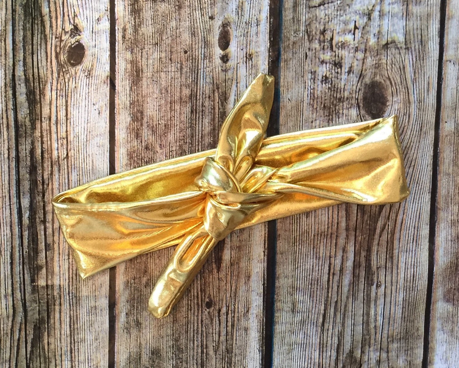 Gold Headband Tie Knot Headband Gold Tie Knot by BellaPiccoli