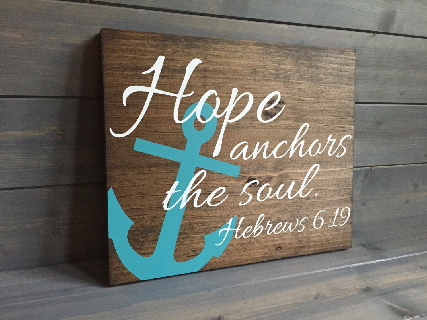 Hope anchors the soul