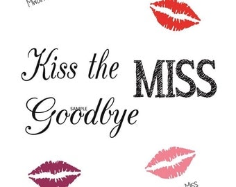 Kiss the miss | Etsy